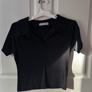 Black Collars Women's Top